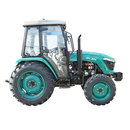 80HP tractor with closed cabin, YTO turbo engine, wheels 8.3-20/12.4-28 KONIG 804