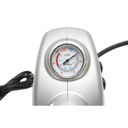 12V 3 in 1 car compressor with flashlight and work lamp, maximum pressure 6.9 Bar. Hoteche