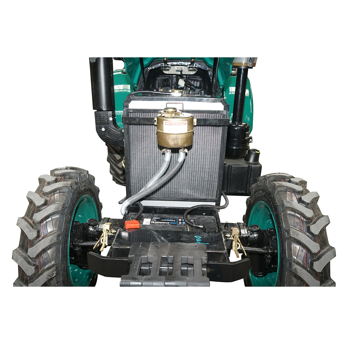 80HP 4x4 tractor, green with semi-cabin series 804