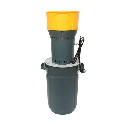 Electric grain mill 1 KW, 220V, 25L reservoir, 19000 r/min, capacity 240 Kg/h, 5 sieves included.