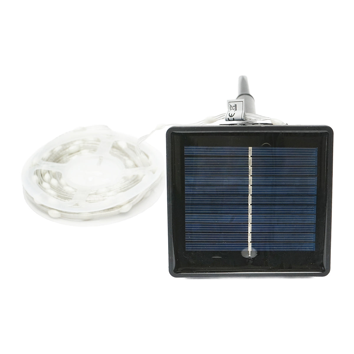 5V LED strip with solar panel, 5m, RGB+IC remote control IP65 Breckner Germany