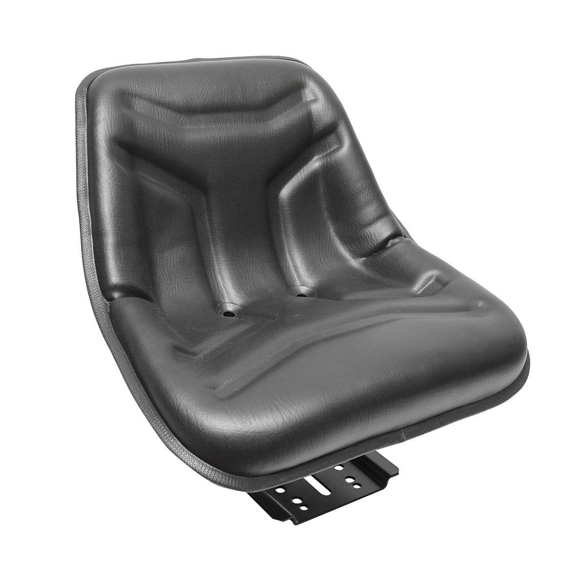 Universal black seat for tractor with height adjustment