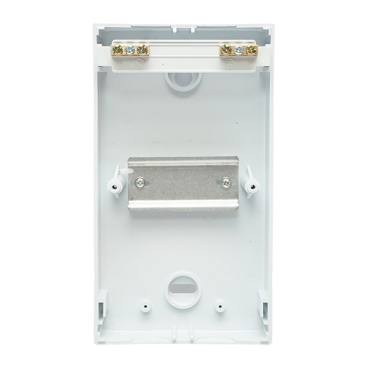 Single row fuse board, 4 modules 200x155x95mm IP40