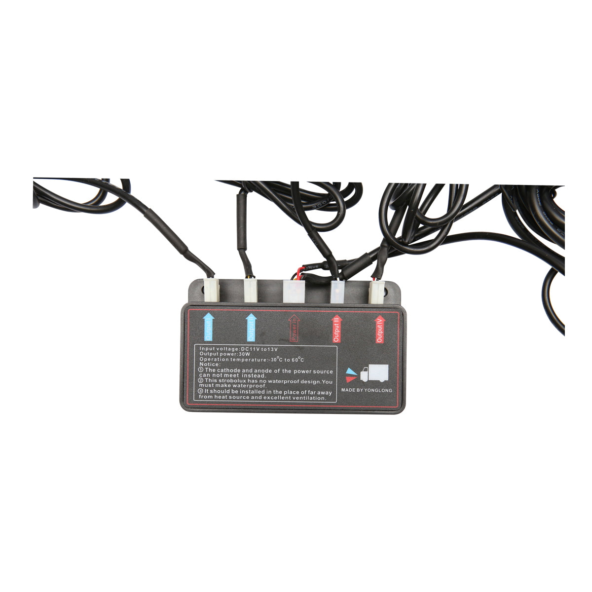 Set of 8 strobe lights with 2 LED lights, yellow light 12V Breckner Germany