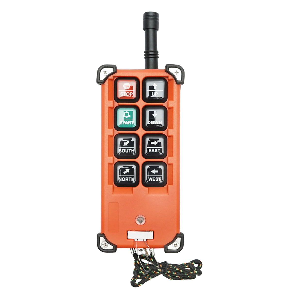 Wireless industrial remote control with 6 AC 220V commands and water protection Breckner Germany