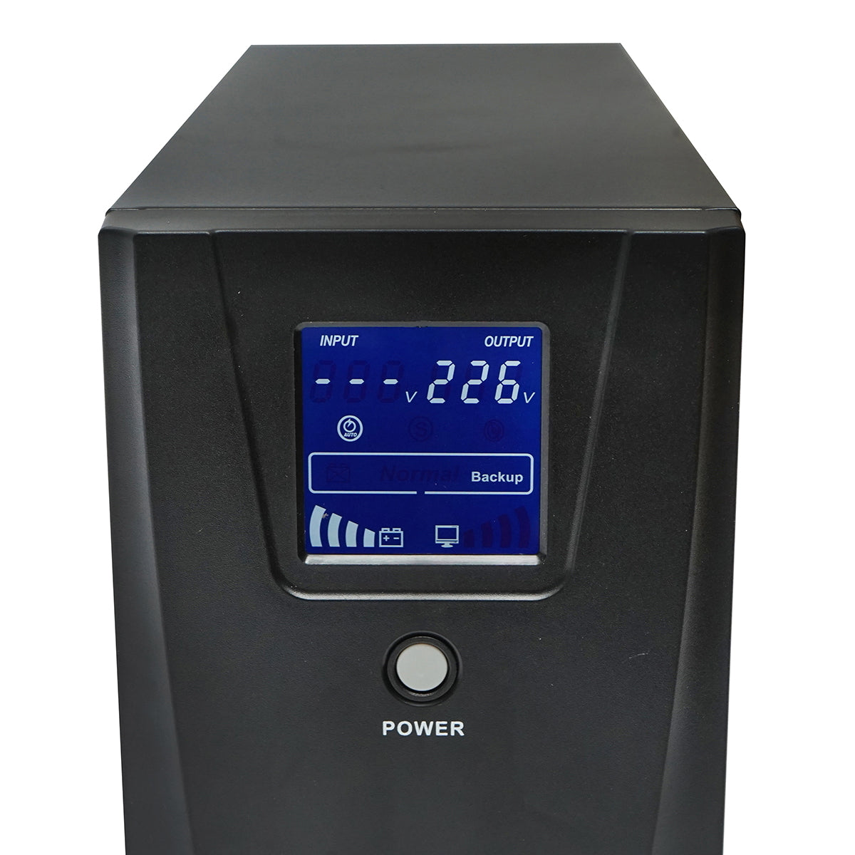 UPS 2000VA/1200W with 2x9Ah batteries and 2 shuko sockets, LCD, USB, AVR Breckner Germany