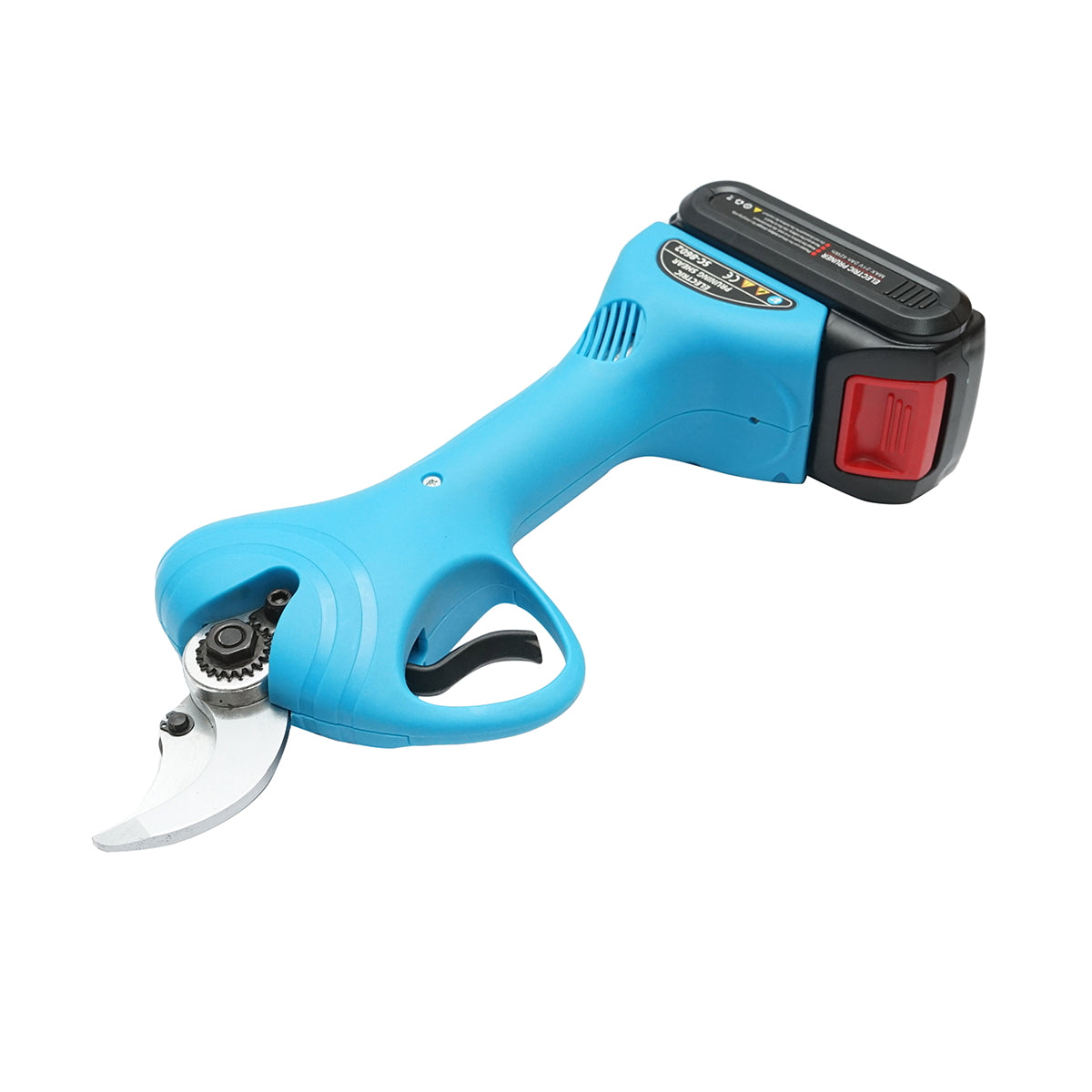 Electric garden shears 970W with 2 Li-ion 21V batteries, diameter 0-30mm