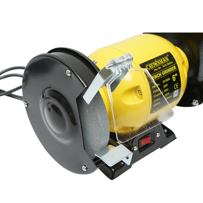 Bench grinder 250W, 220V abrasive disc 150x16x12.7mm, rotation speed 2950rpm Crownman
