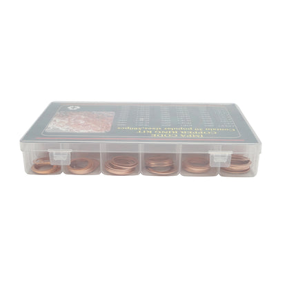 Copper washer set Ø 3.5-30mm 580 pieces