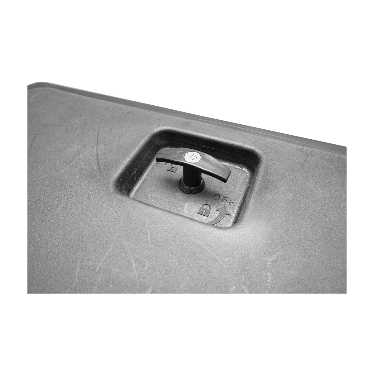 Tool box without support, made of black plastic 468x470x600 mm
