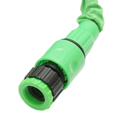 Expandable latex garden hose 10-30m with adjustable pistol 7 modes, 3/4 adapter, 1/2 quick coupling