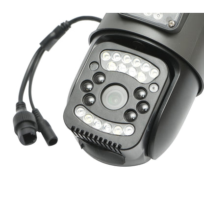 Dual lens 4G & WIFI surveillance camera, P2P 1080P, PTZ with motion sensor, human detection and V380 Pro application