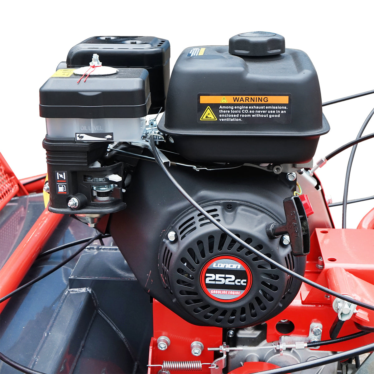 Choppers with Loncin 8HP engine, working width 600mm, 178Kg, 252cc Breckner Germany