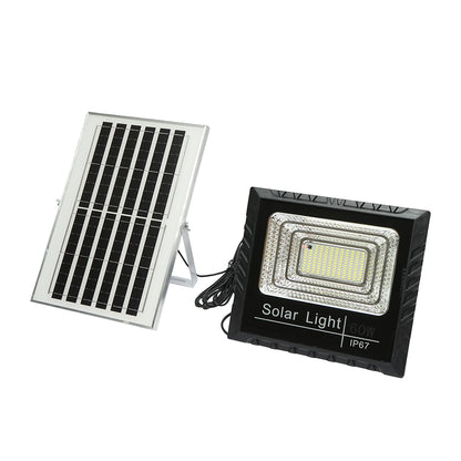 60W LED projector with 10W solar panel, 1200mAh battery, and remote control IP67 Breckner Germany