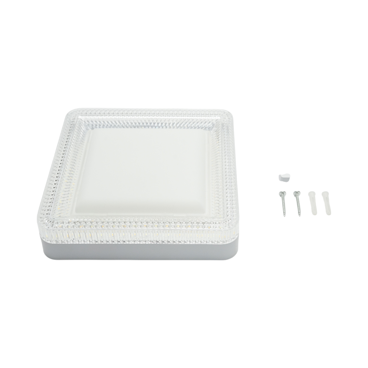 LED ceiling light 24W, 220V, adjustable light 3CCT 3000K/4000K/6500K, square body 180x180x40mm IP20