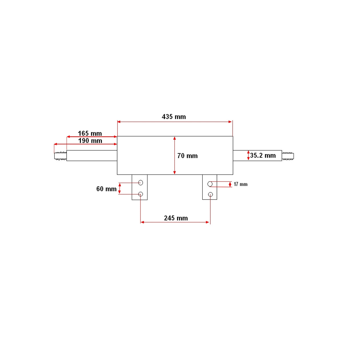 UTB U-650 power steering cylinder