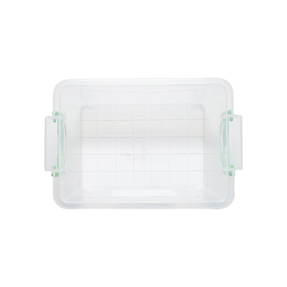 Storage box 1.5L with a transparent plastic lid, 210x140x100mm