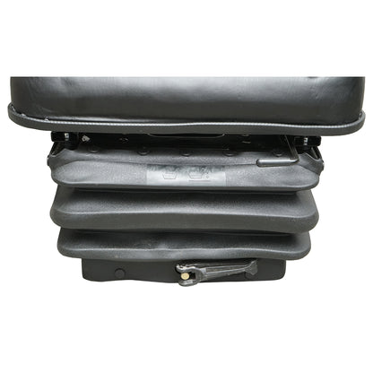 Universal height and weight adjustable chair 50-130kg, armrests and backrest recline 40-80° for tractors, agricultural machinery, industrial equipment, forklift