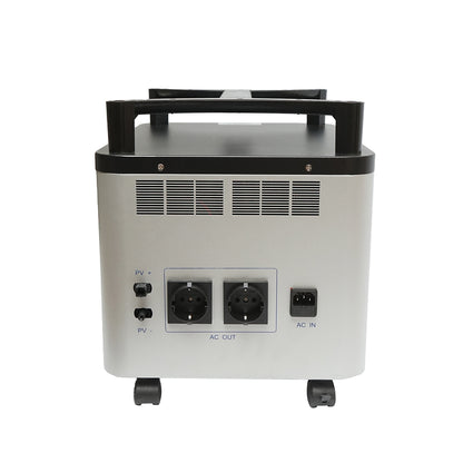 Portable station 2000W with LifePO4 battery 2016Wh, 2 LED bulbs 3W and 200W solar panel