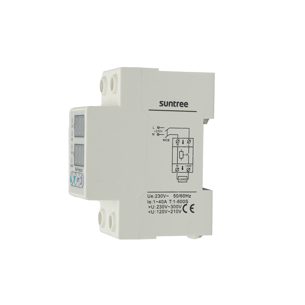 Digital relay 40A for monitoring and protection against undervoltage, overvoltage 220V, LDVP1-40A