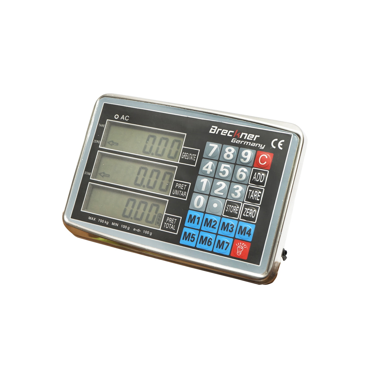 Electronic floor scale type platform 700 Kg with foldable arm Breckner Germany