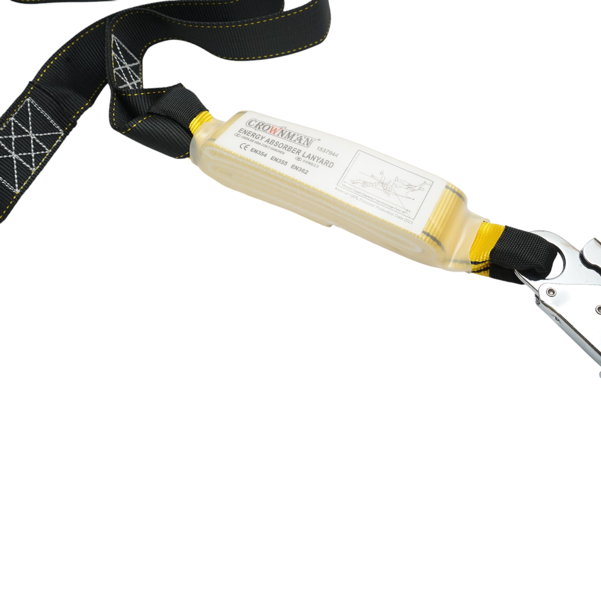 Safety lanyard 2m with shock absorber Crownman