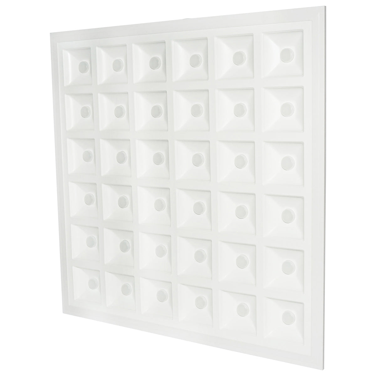 Panel with 144 2835 chip LEDs, aluminum support, 48W, 595x595x20mm, Breckner Germany
