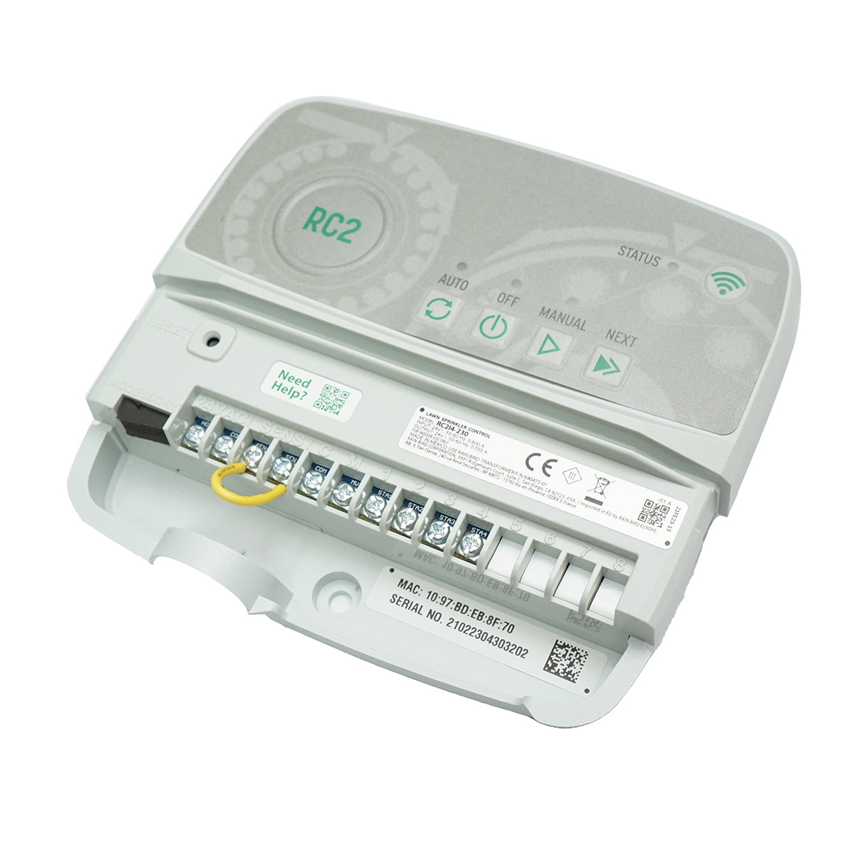 Irrigation programmer 230V, WI-FI, 4 zones with indoor installation RC2I4 Rain Bird