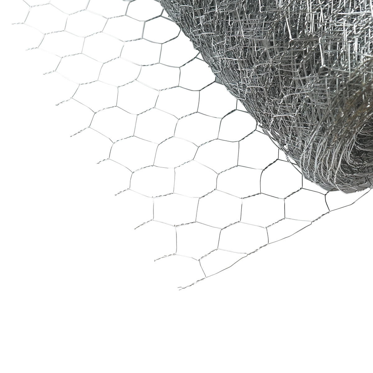Fence mesh L20m, H120cm, woven, galvanized with 19mm holes, for fencing.