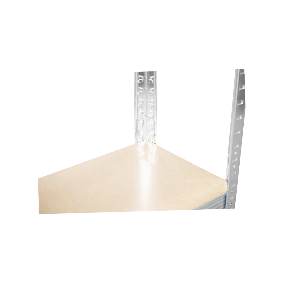 Metal shelf with 5 MDF shelves, 180x100x40cm, 175Kg/shelf, assembly without screws, galvanized