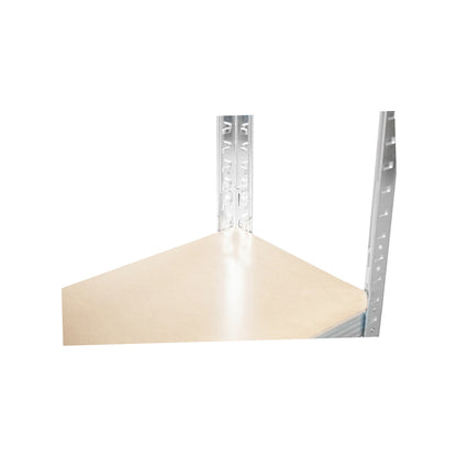 Metal shelf with 5 MDF shelves, 180x100x40cm, 175Kg/shelf, assembly without screws, galvanized