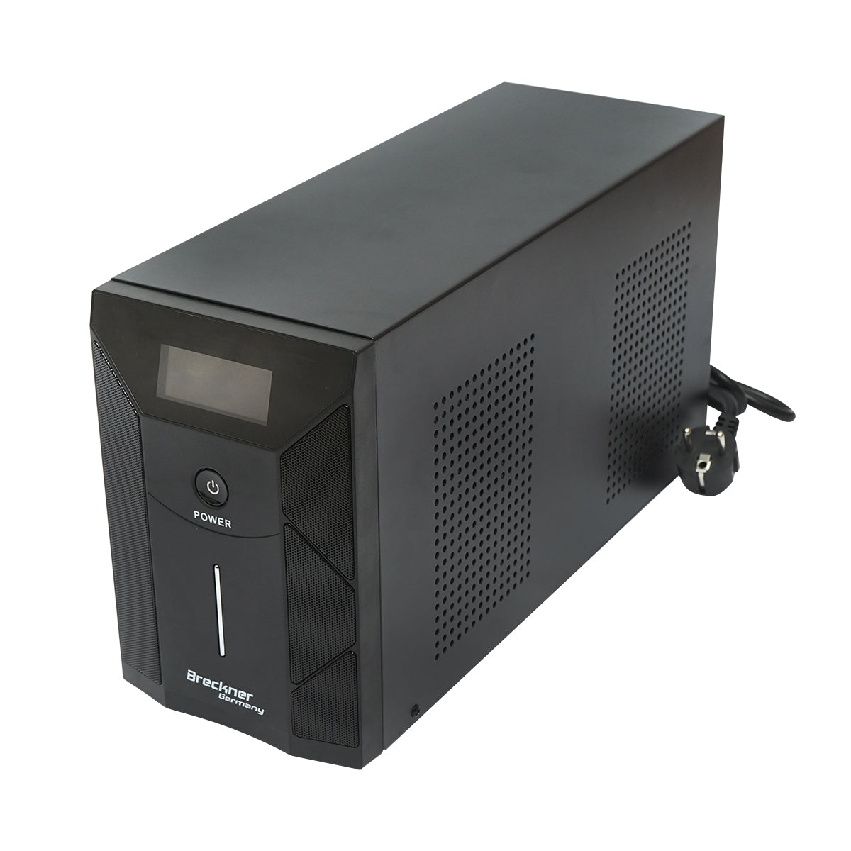 UPS 3000VA/1800W with 4x9Ah batteries and 3 shuko sockets, LCD, USB, AVR Breckner Germany
