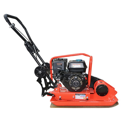 C100-A plate compactor with a working surface of 690x460mm, standard euro 5 engine, 196CC/6.5HP, 5400 RPM, 106Kg Breckner Germany