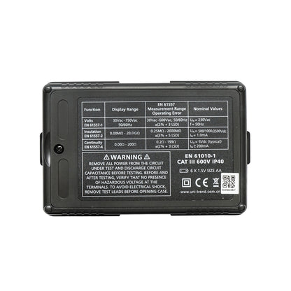Digital multimeter, insulation resistance UT502A, with 3 functions UNI-T