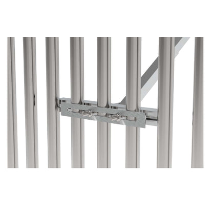 Mounting system for solar photovoltaic panel structure with balcony attachment