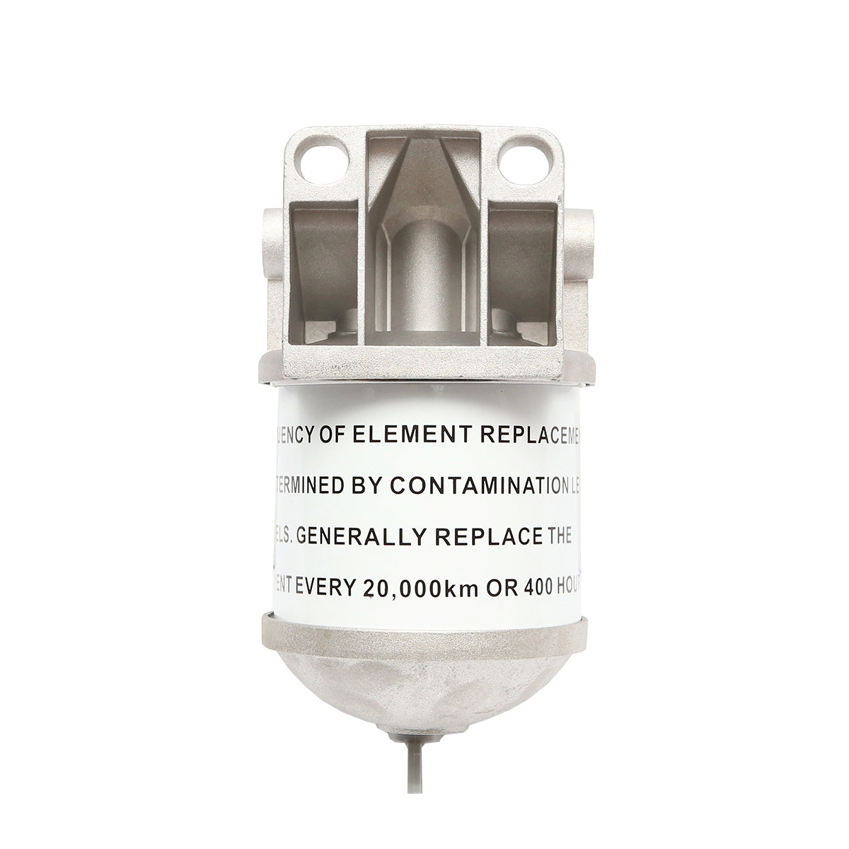 Diesel filter battery with a priming pump at 90 degrees with CAV filter