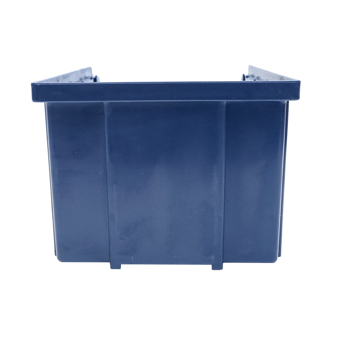 Blue plastic storage box 155x274x125mm