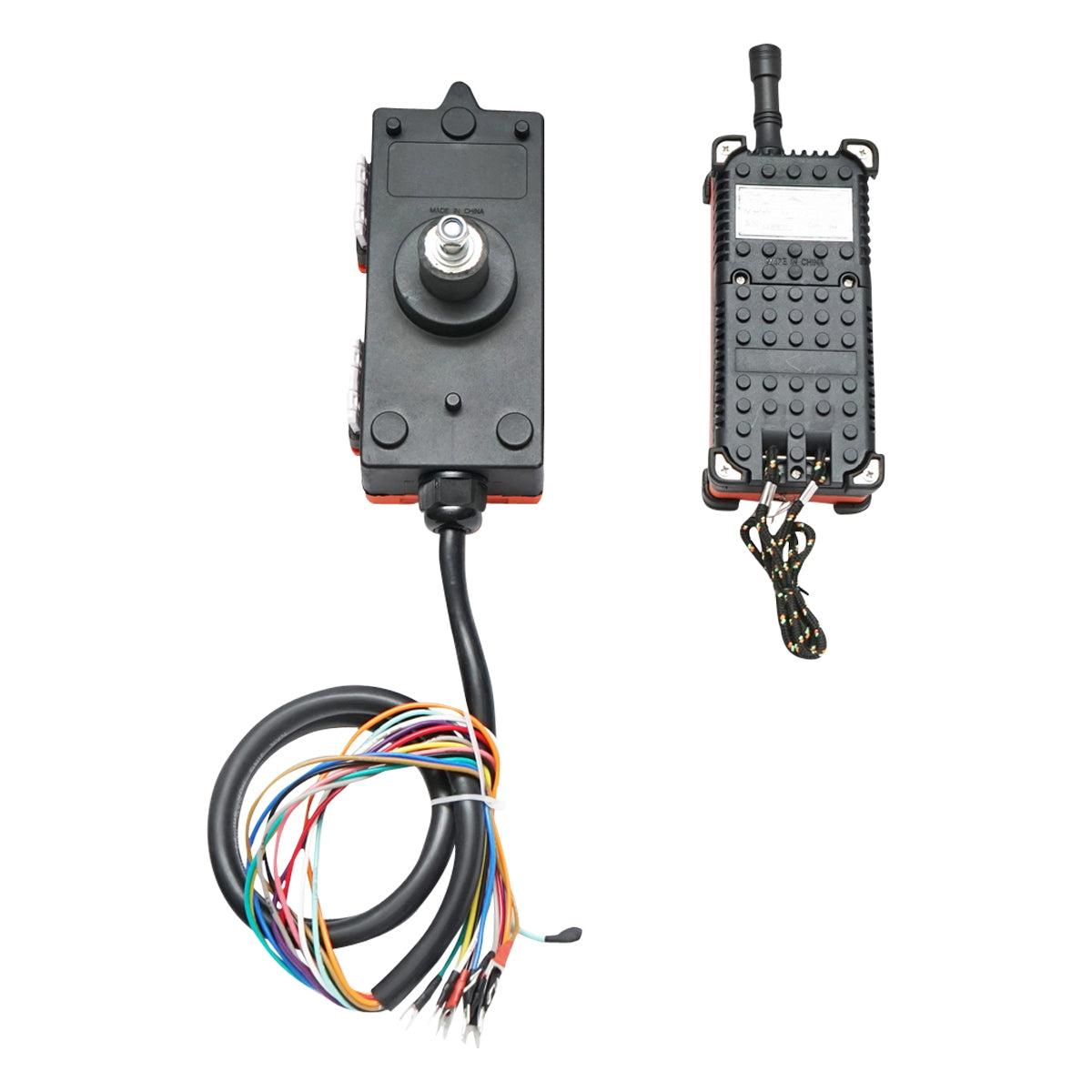 Wireless industrial remote control with 6 AC 380V commands and water protection Breckner Germany