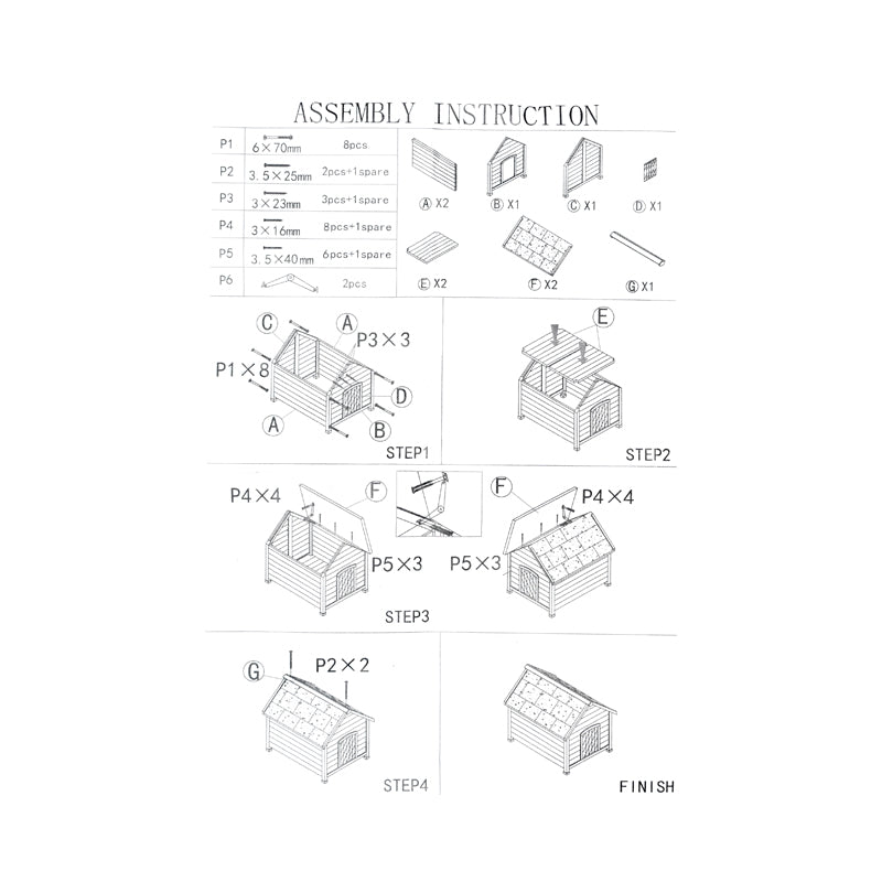 Dog cage 840x1010x860mm