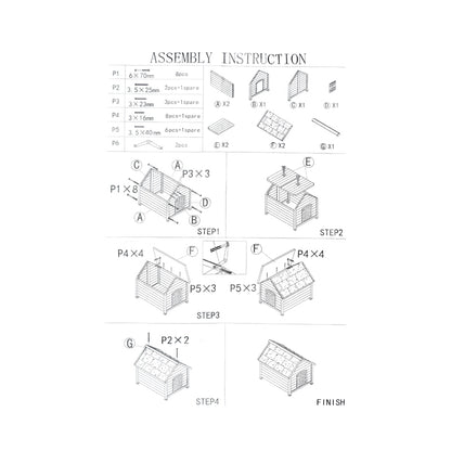 Dog cage 840x1010x860mm