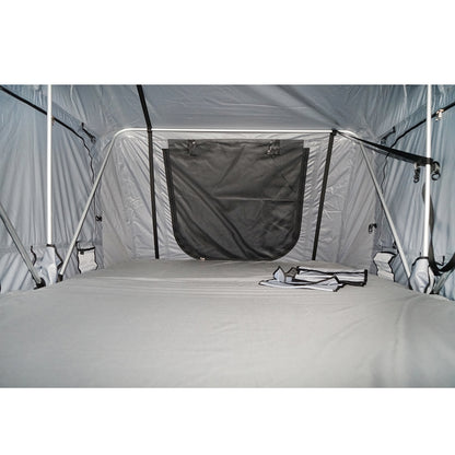 Waterproof car tent for 2 people, ceiling attachment with extension, platform, and ladder