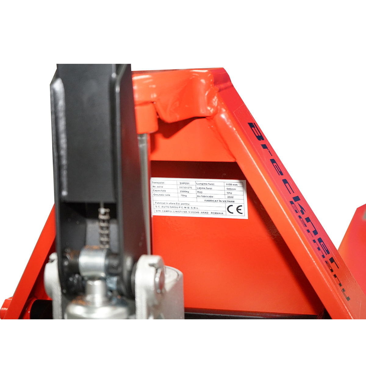 Manual pallet truck 2500 KG with silicone wheel