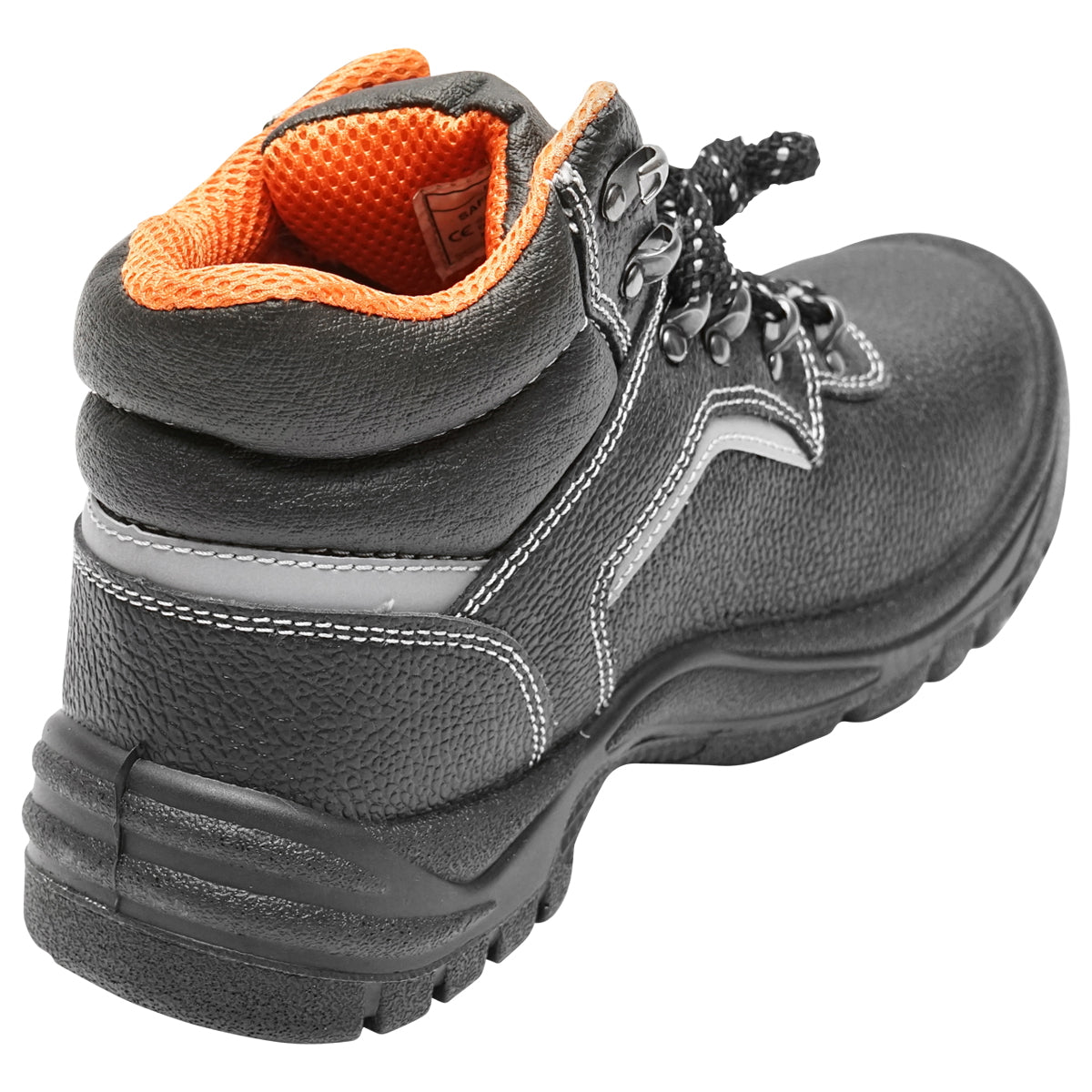 Size 46 safety boots with toe cap and steel sole insert 5015