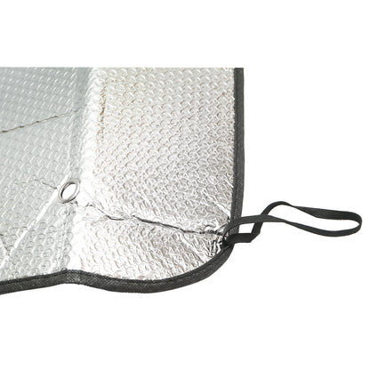 Car sunshade windshield 130x60cm aluminum foil and fixing suction cups Breckner Germany