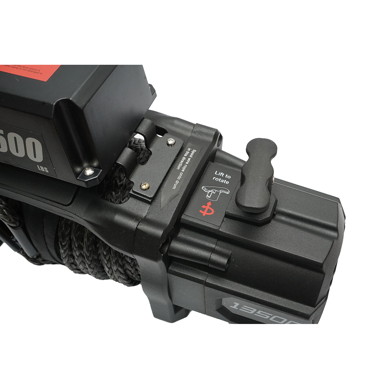 Electric winch with remote control 12V, 6.1T (13500lbs) 6.5HP, synthetic cable 9x24m, 400A Breckner Germany solenoid