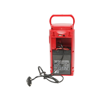 Lantern, portable LED work lamp with 6V 4Ah battery, USB, 100x95x200mm LANTERN