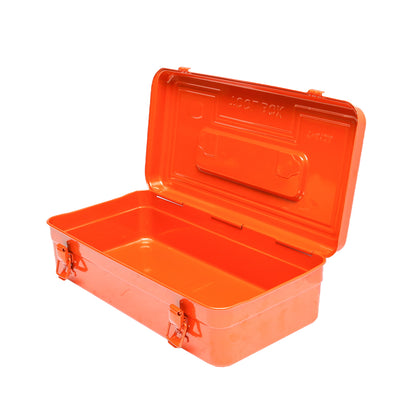 Orange metal tool box 420X210X125mm Breckner Germany