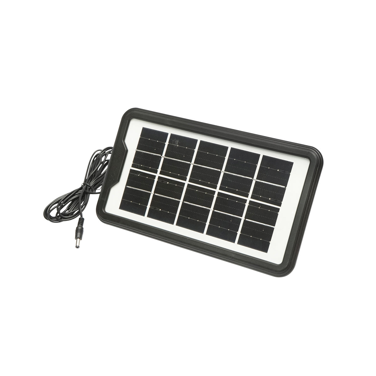 Portable LED lighting kit with 3 bulbs/projector, FM radio, MP3, solar panel, and 3.7V, 4500 mAh battery for fishing camping GD-P30FM