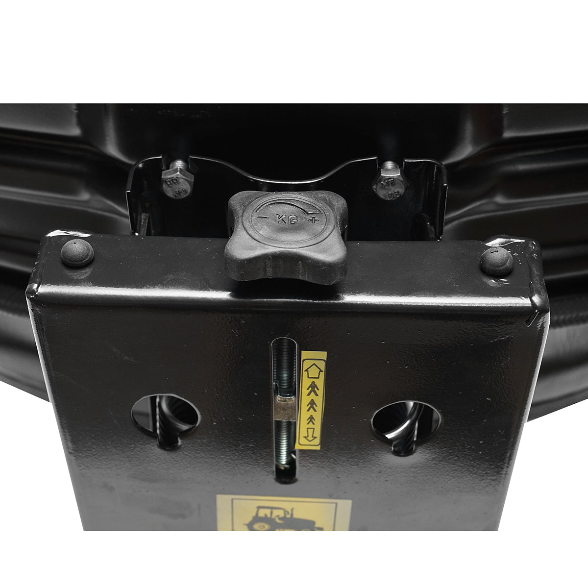 Universal adjustable seat, black, for tractor