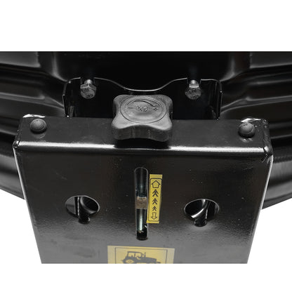 Universal adjustable seat, black, for tractor